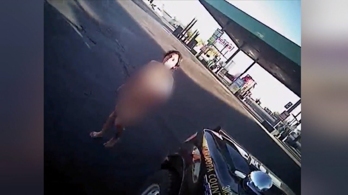 Dash Cam Video Shows Naked Woman Stealing Deputy's Truck - Officer