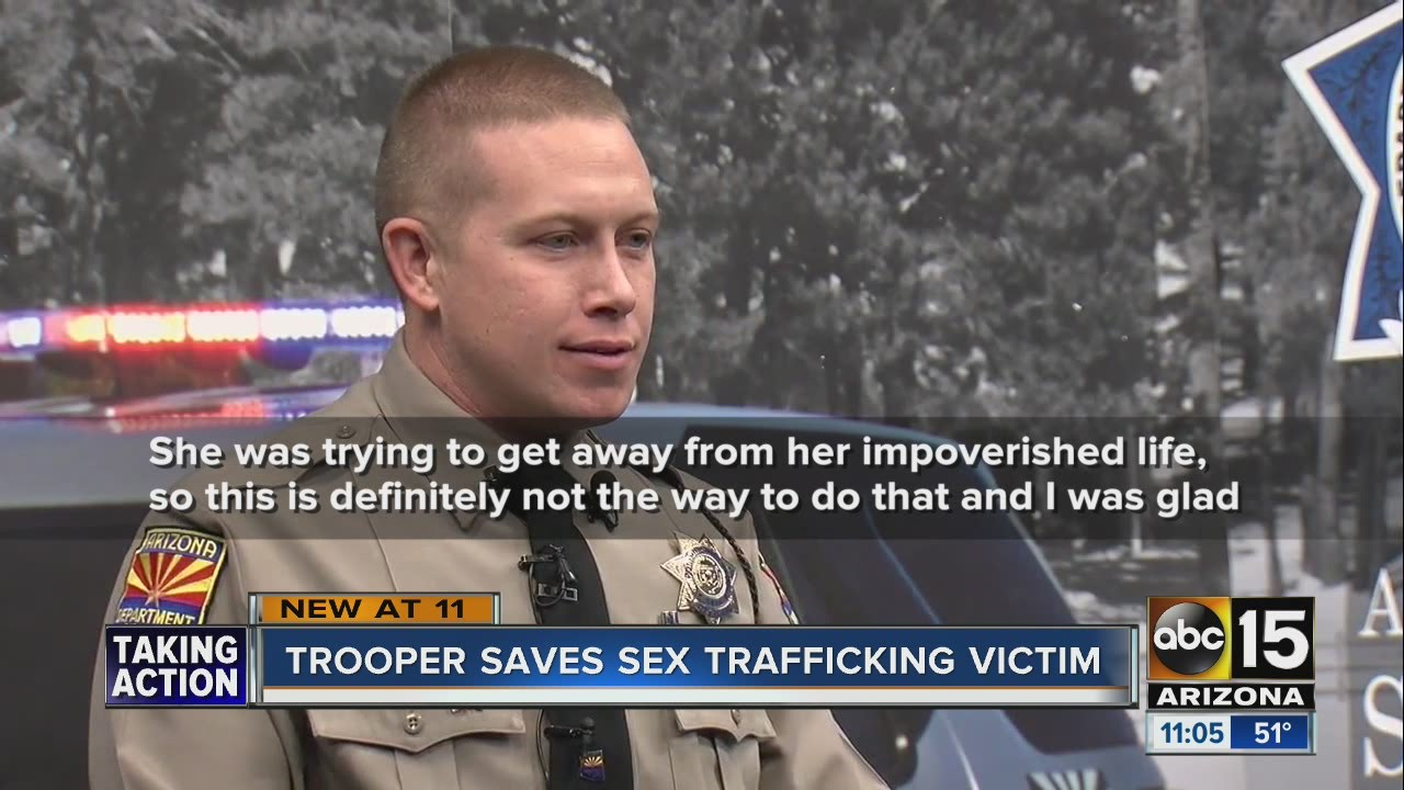 Arizona Trooper Speaks Out After Saving Sex Trafficking Victim | Officer