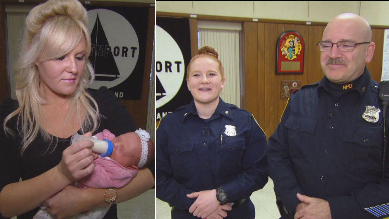 Mother Reunites With Police Officers Who Saved Her Baby's Life