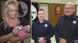 Mother Reunites With Police Officers Who Saved Her Baby's Life