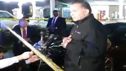 D.C. Police Chief Peter Newsham speaks to the media after two officers were shot and a suspect was killed during a confrontation Thursday night.