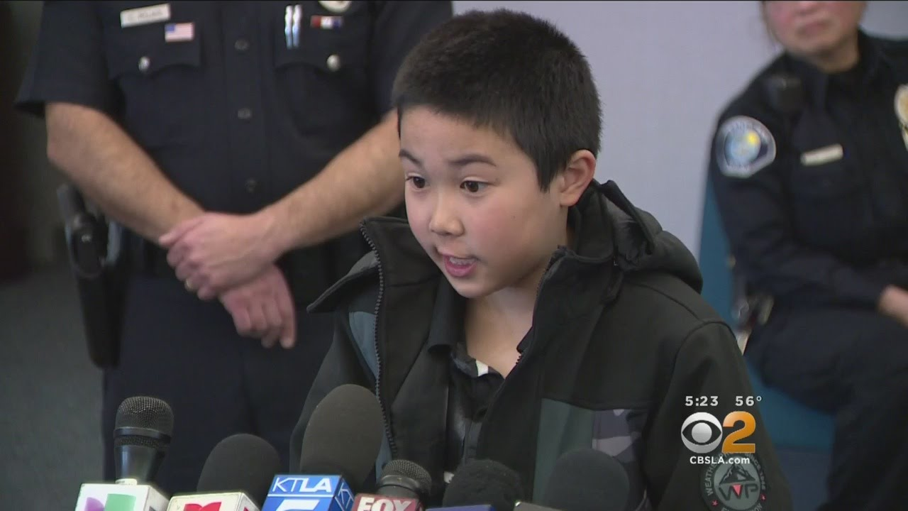 Boy Reunited With Police Who Rescued Him From River | Officer