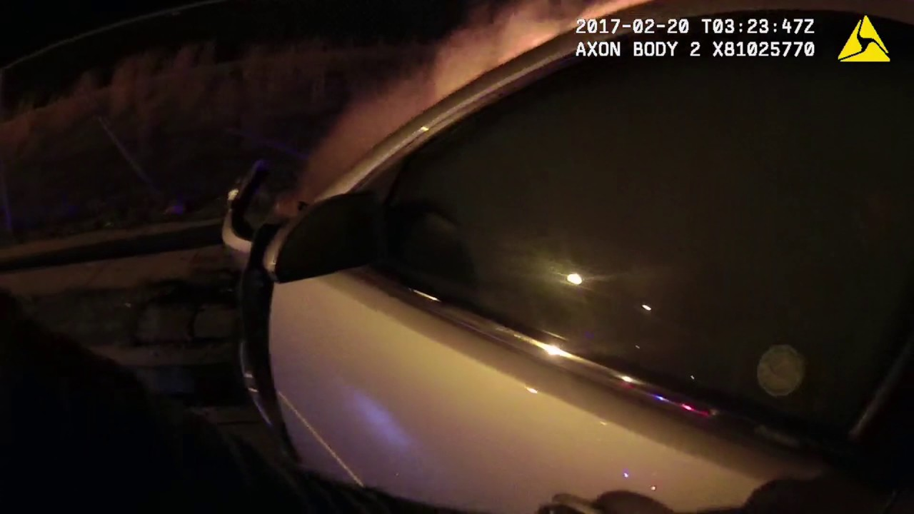 Body Camera Video Captures Rescue of Man From Burning Car