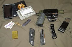 Wallet, creds, phone, keys - gun, spare magazine, knives, flashlight, lighter. Common EDC for WINTER for the author. Wallet, creds, phone, keys - gun, spare magazine, knives, flashlight, lighter. Common EDC for WINTER for the author.