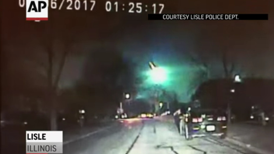 Dash Camera Videos Show Meteor Light Up Midwest Sky | Officer