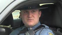 Missouri Highway Patrol Trooper Beau Ryun is thankful for Good Samaritans who stepped in to help as he was in a struggle with a suspect Tuesday afternoon. Missouri Highway Patrol Trooper Beau Ryun is thankful for Good Samaritans who stepped in to help as he was in a struggle with a suspect Tuesday afternoon.