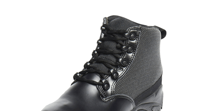 Short Black Polishable Leather Toe Waterproof Uniform Boot MFT100 S 58bef8f8a1528