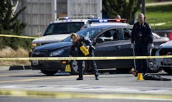 Police mark shell casings on Independence Avenue near the U.S. Capitol after a woman tried to ram a U.S. Capitol Police cruiser, resulting in an officer firing shots, on Wednesday morning, March 29, 2017. The incident took place on Independence Avenue SW in Washington, D.C. next to the Botanic Gardens and near the Rayburn House Office Building. Police mark shell casings on Independence Avenue near the U.S. Capitol after a woman tried to ram a U.S. Capitol Police cruiser, resulting in an officer firing shots, on Wednesday morning, March 29, 2017. The incident took place on Independence Avenue SW in Washington, D.C. next to the Botanic Gardens and near the Rayburn House Office Building.