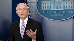 United States Attorney General Jeff Sessions speaks during the Daily Briefing at the White House on March 27 in Washington, D.C.