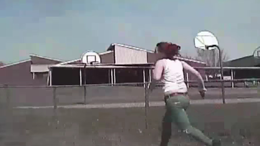 The Tulsa Police Department has released dashboard camera video of a wanted suspect being struck by an officer's cruiser.