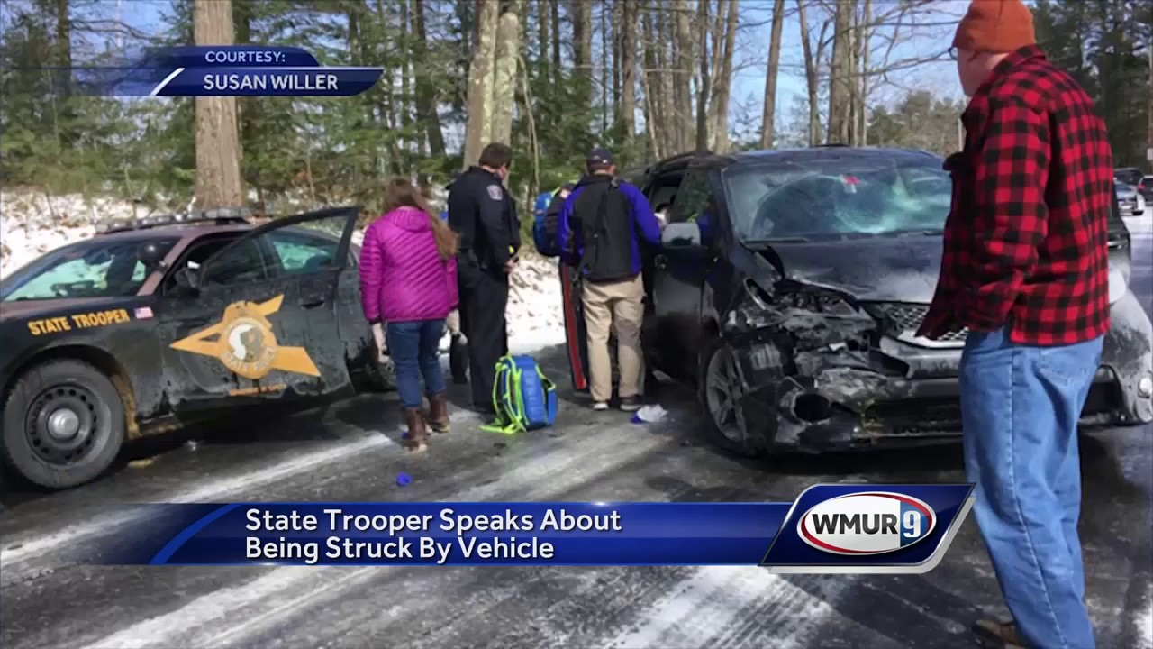 State trooper talks about being struck by vehicle