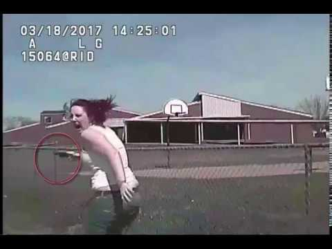 Raw: Video shows wanted suspect, Madison Dickson, being run over by police
