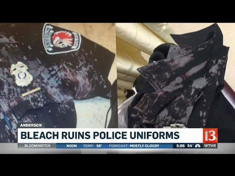 Indiana officers injured in bleach attack