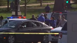 Raw: Driver Hits US Capitol Cop Car, Shots Fired