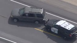 Video shows a dramatic police chase in Lancaster Tuesday that ended after a Los Angeles Sheriff's deputy attempted a PIT maneuver. Video shows a dramatic police chase in Lancaster Tuesday that ended after a Los Angeles Sheriff's deputy attempted a PIT maneuver.