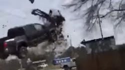 An inmate who escaped during work-release last month is back in police custody following a dramatic crash caught on camera. An inmate who escaped during work-release last month is back in police custody following a dramatic crash caught on camera.