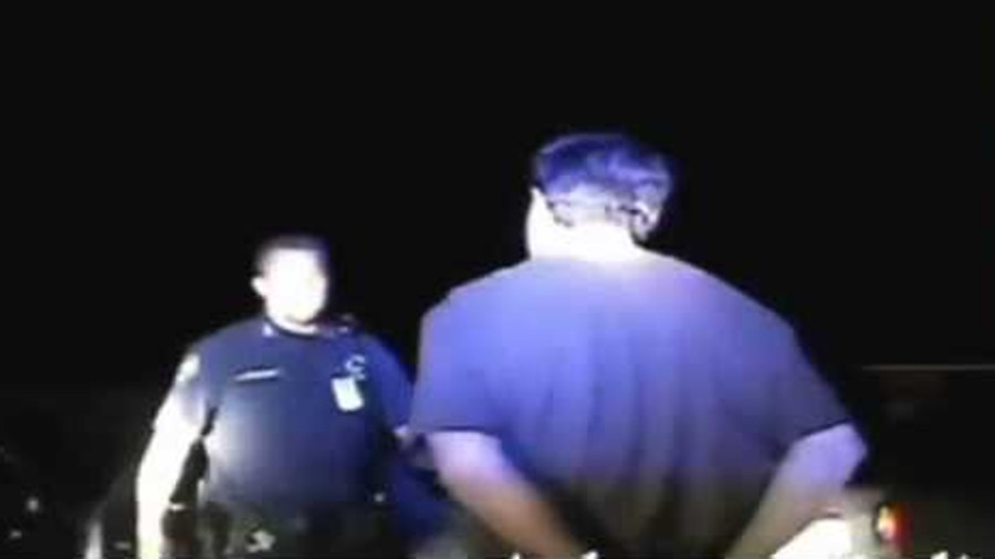 A screen grab from the video showing the 2011 fatal shooting of Trumann Police Officer Jonathan Schmidt is seen. An Arkansas lawmaker recently introduced a bill in the State House that would prevent the release of video footage showing an officer die in the line of duty.