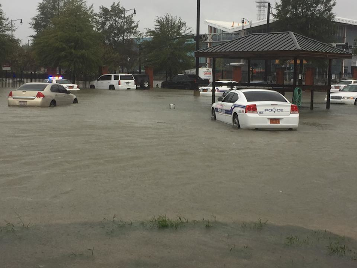 Despite losing power and experiencing their own flooding, the Fayetteville Police Department focused on community safety during Hurricane Matthew.