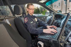 An officer on the campus of Davidson College, Davidson, N.C., accessing records on the Report Exec RMS software program in her police cruiser. Davidson College has integrated software from Maxient with Report Exec, which expressly helps schools comply with regulatory requirements like the Clery Act. An officer on the campus of Davidson College, Davidson, N.C., accessing records on the Report Exec RMS software program in her police cruiser. Davidson College has integrated software from Maxient with Report Exec, which expressly helps schools comply with regulatory requirements like the Clery Act.