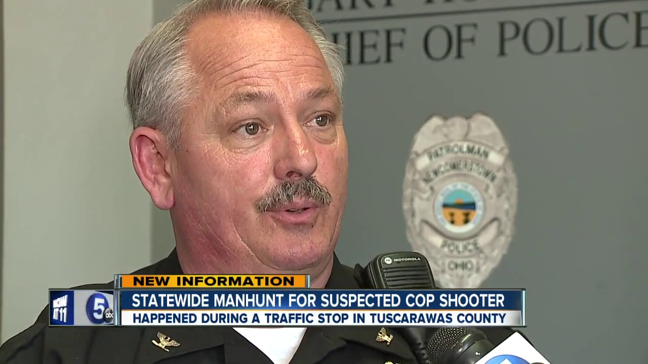 Statewide manhunt for suspected cop shooter