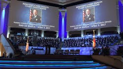 Harris County Precinct 3 Consable's Office Assistant Chief Deputy Clint Greenwood was remembered Thursday as thousands of officers from across the country gathered to pay their respects. Harris County Precinct 3 Consable's Office Assistant Chief Deputy Clint Greenwood was remembered Thursday as thousands of officers from across the country gathered to pay their respects.