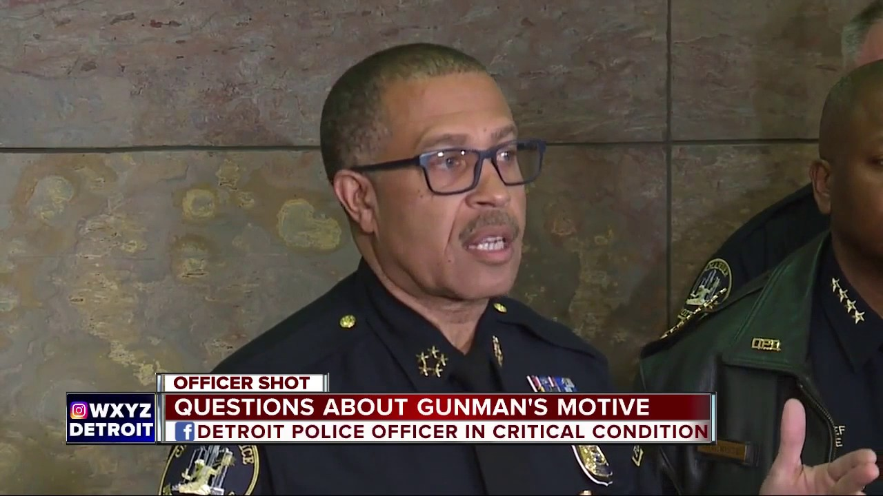 Questions About Gunman's Motive in Shooting of Detroit Police Officer