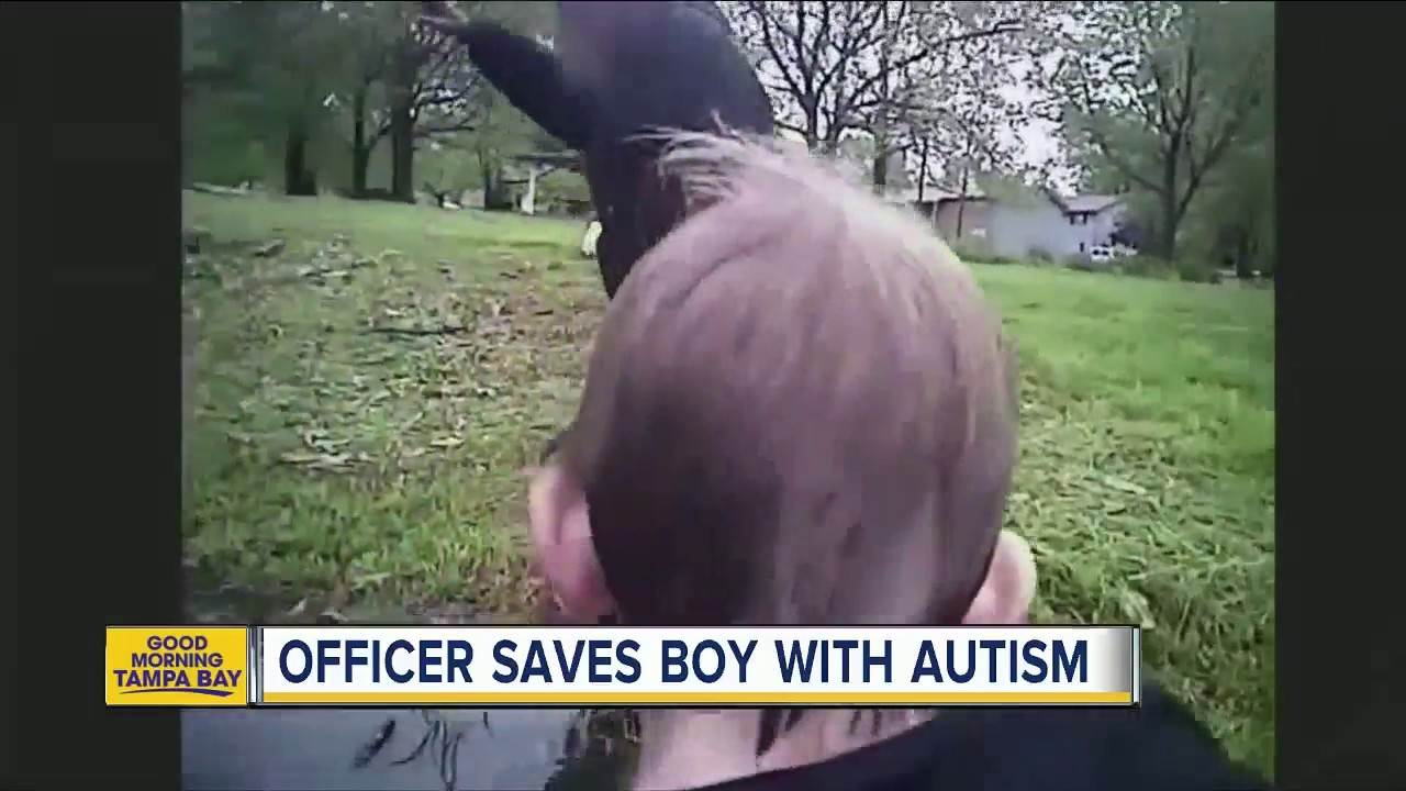 Kansas Police Officer Saves Boy With Autism From Pond