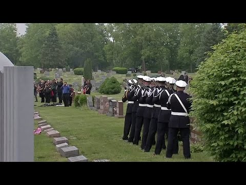 Three-volley salute to Chief Eric DiSario