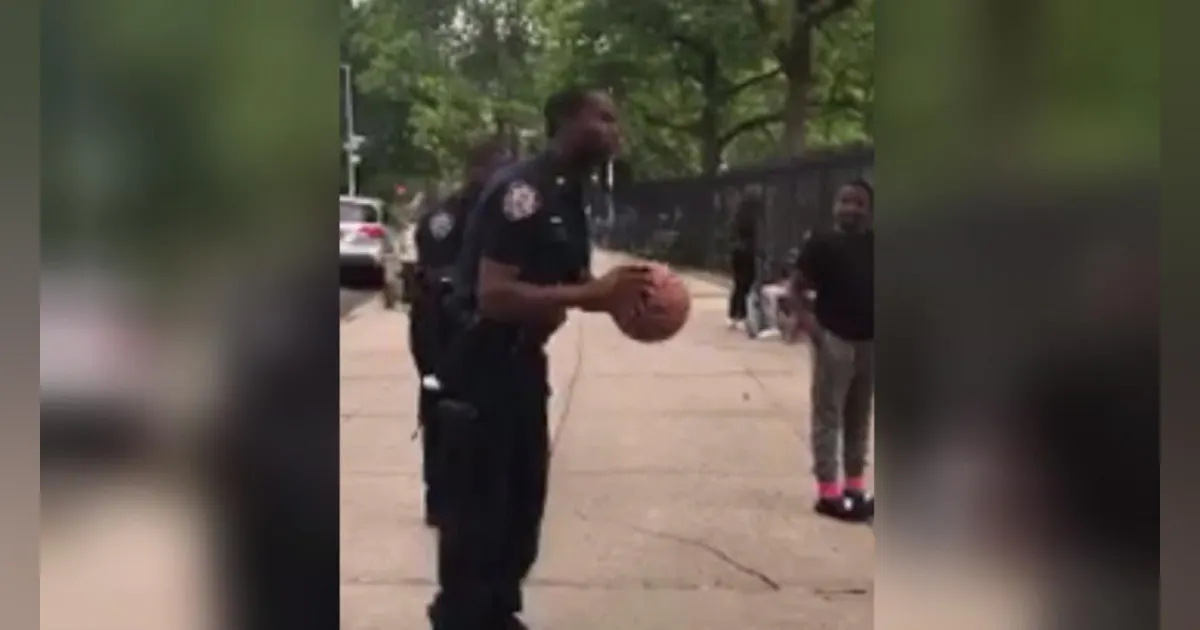 Officer Python's Basketball NYPD Police Officer Makes Incredible Basketball Shot | Officer