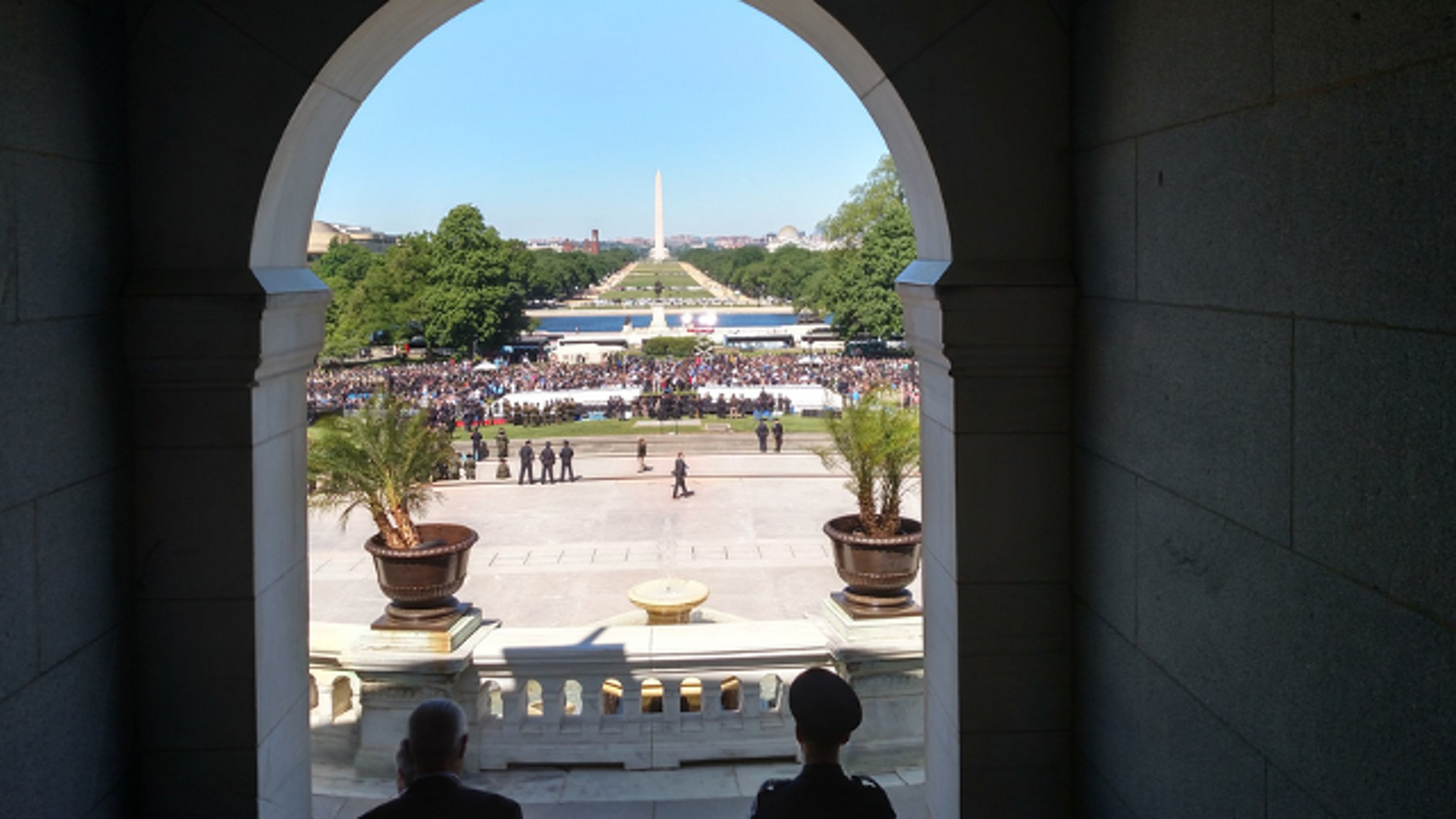 The 36th Annual National Peace Officers' Memorial Service is being held on the West Front of the United States Capitol in Washington, D.C. Monday morning.