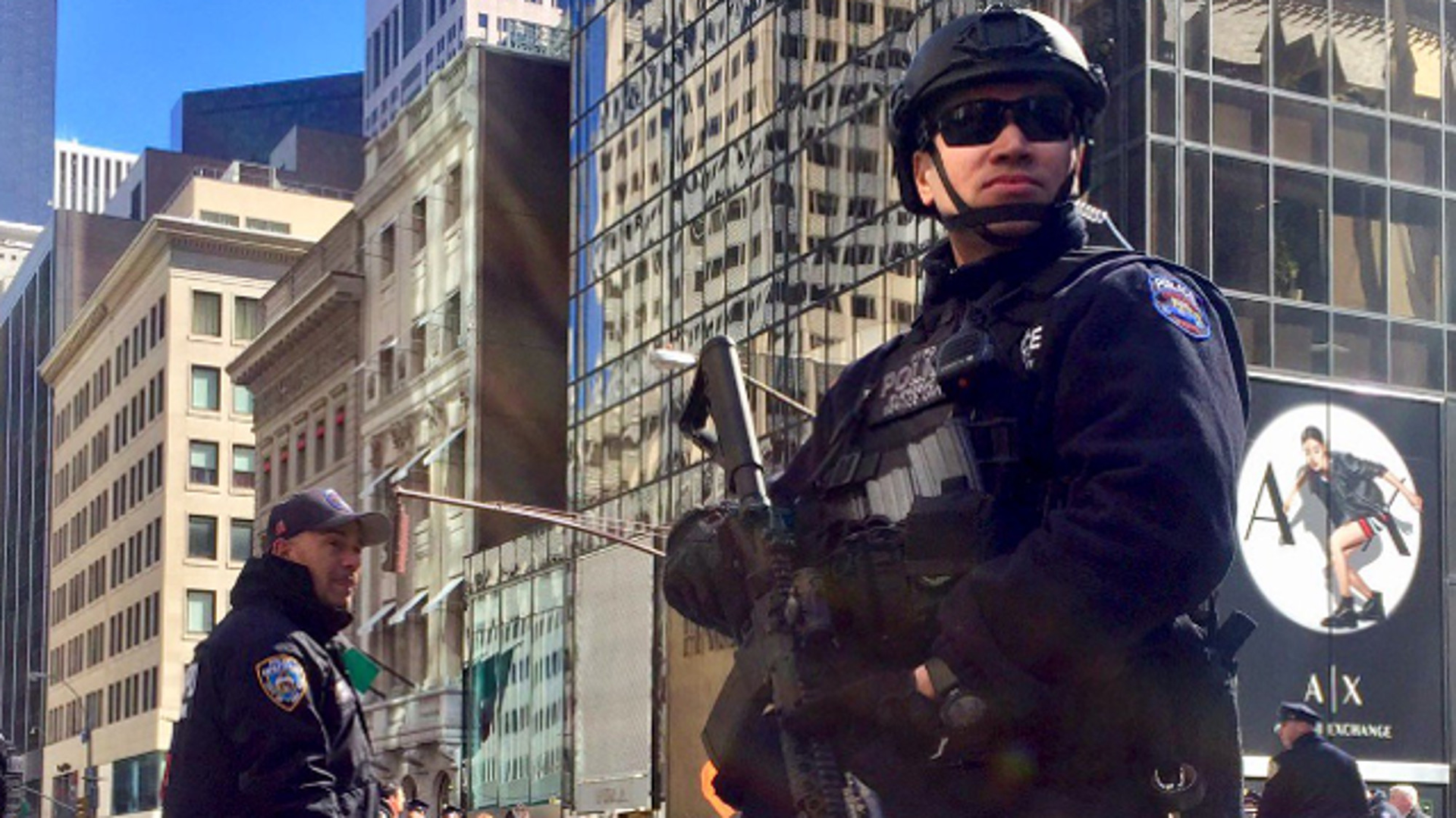 Police in New York City and Long Island have tightened security at public areas and are reviewing measures to protect venues used for concerts and other events.