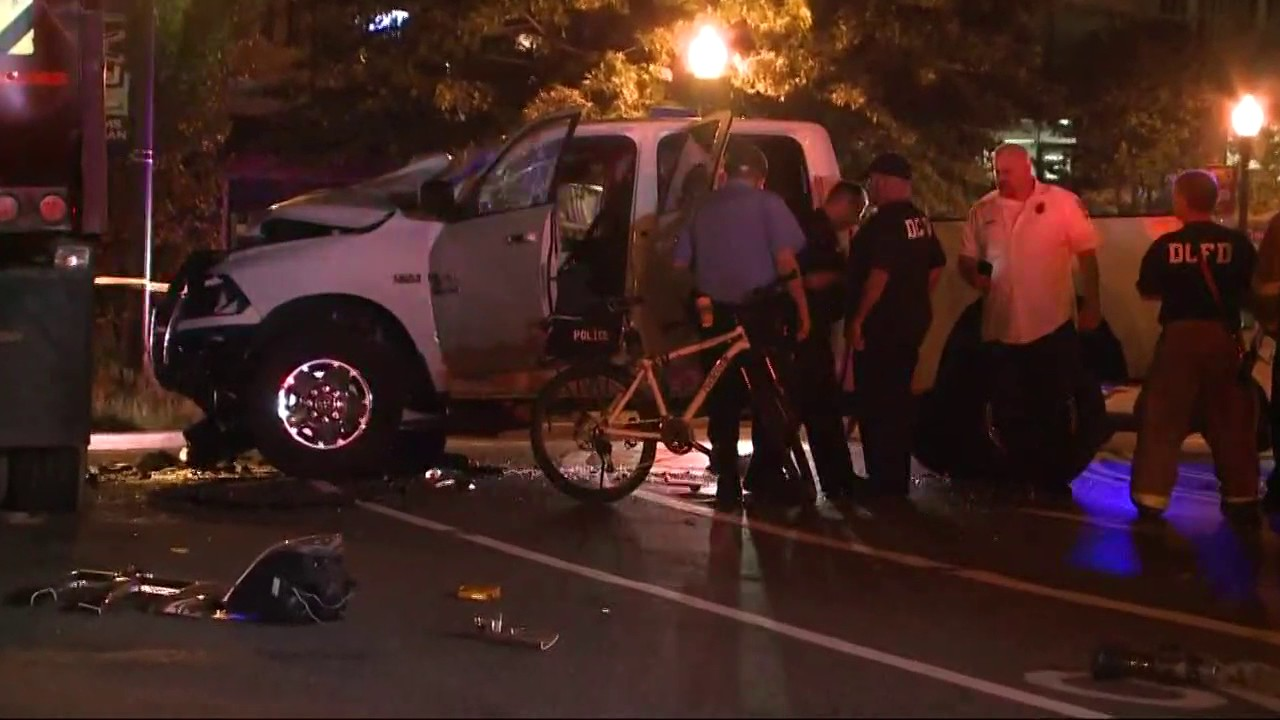 Two DC bike officers hit by a truck in Adams Morgan