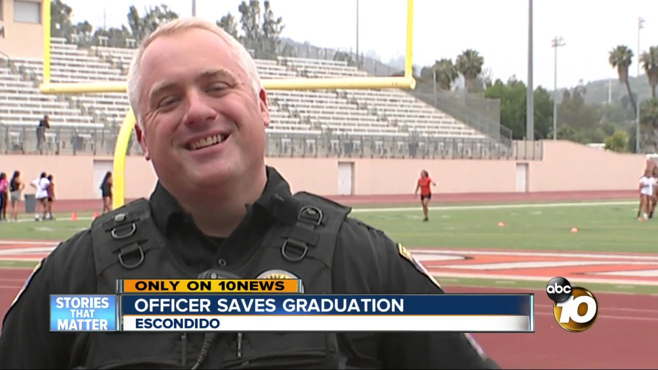 Officer's Quick Thinking Helps Save High School's Graduation Ceremony