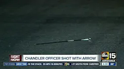Suspect shoots Chandler police officer with an arrow