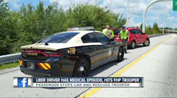 Uber Driver Hits Florida Trooper After Medical Episode