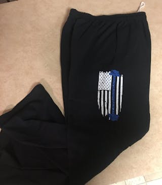 Pocket Sweatpants with Blue Line Beasts Logo Officer