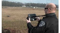Somerset County, New Jersey, is first sheriff&rsquo;s office in the country to use the Project Lifesaver Indago unmanned aerial system (UAS). Deputies participated in training on the system earlier this year. Somerset County has 40 clients enrolled in Project Lifesaver: 23 children who have autism or Down syndrome and 17 adults who have dementia. Photo courtesy Lockheed Martin.