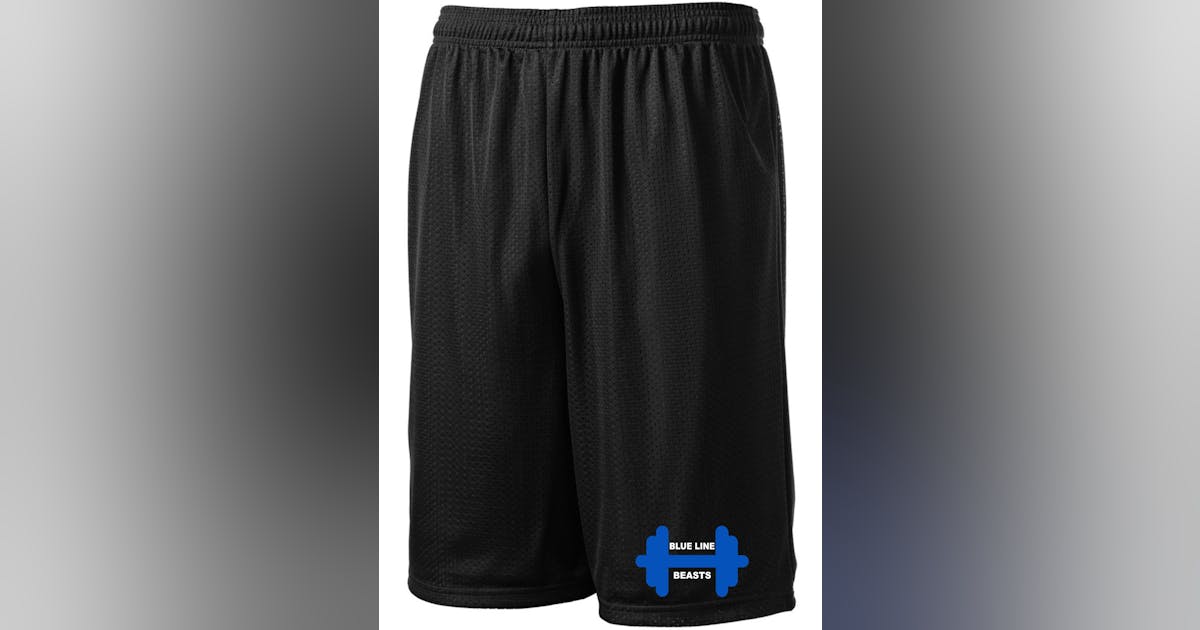 Blue Line Beasts Gym Shorts Law Enforcement Crossfit Shorts | Officer