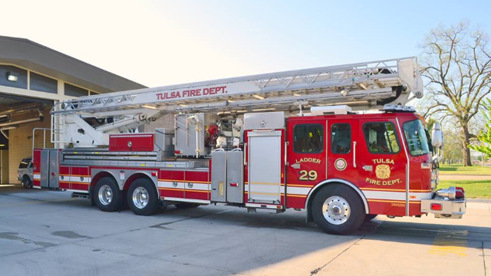 The Tulsa Fire Department has decided to remove blue stripes from fire trucks supporting law enforcement.