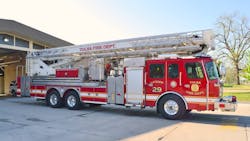 The Tulsa Fire Department has decided to remove blue stripes from fire trucks supporting law enforcement. The Tulsa Fire Department has decided to remove blue stripes from fire trucks supporting law enforcement.