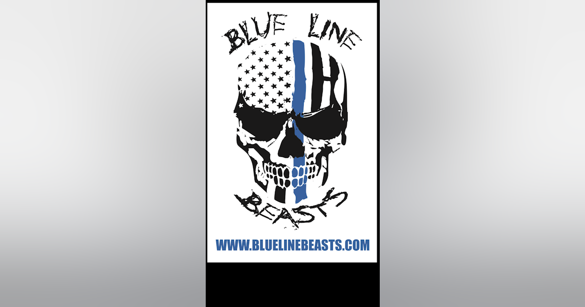 Blue Line Beasts Window Decal | Officer