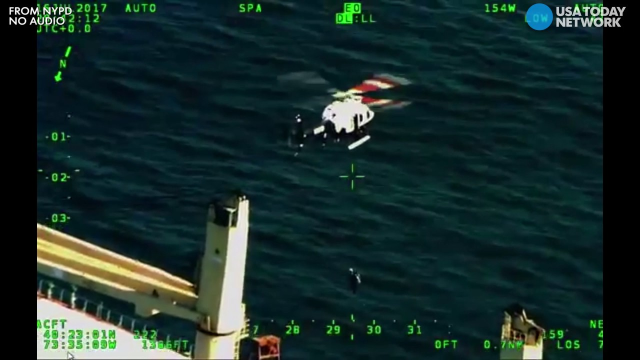 NYPD Airlifts Sick Man Off Cargo Ship in Daring Rescue