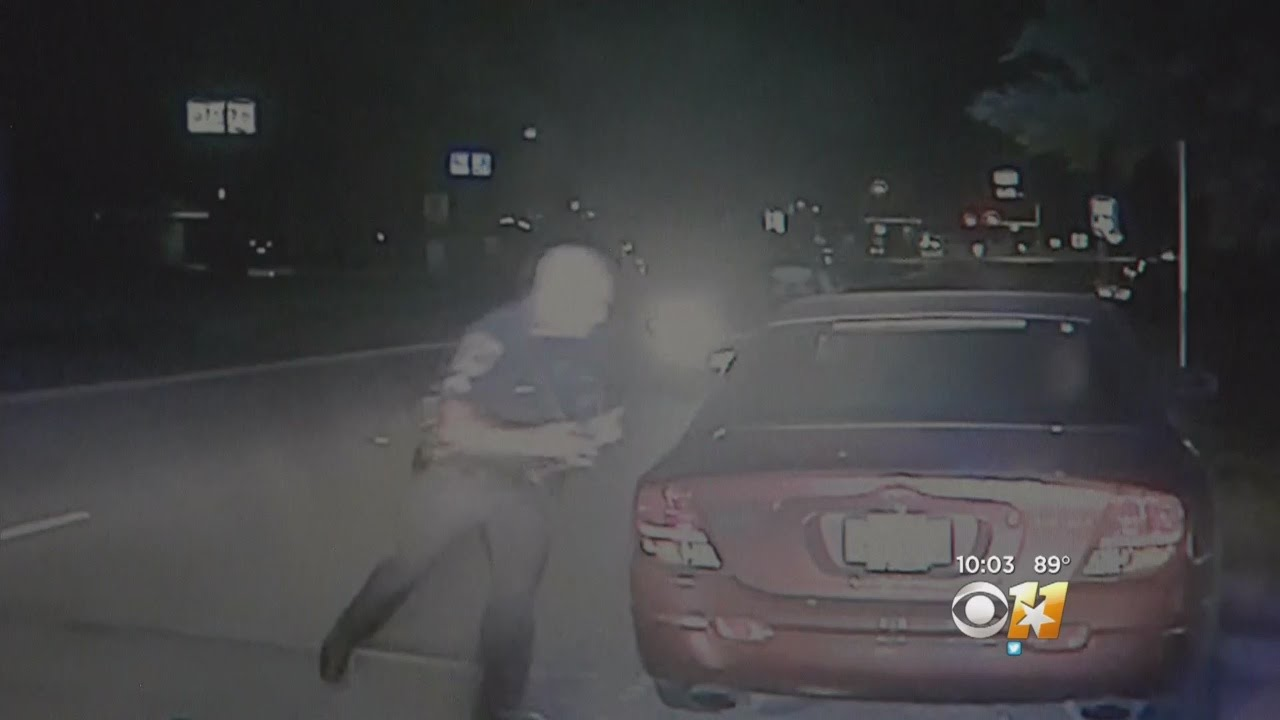 Video Shows Texas Police Officer Nearly Struck by Car