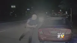 Video Shows Texas Police Officer Nearly Struck by Car
