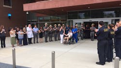 Trooper Craig Foglia was inside his cruiser while conducting a traffic stop on May 17 when it struck by a pickup truck on I-86 in the Town of Campbell. Trooper Craig Foglia was inside his cruiser while conducting a traffic stop on May 17 when it struck by a pickup truck on I-86 in the Town of Campbell.