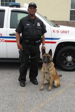 Officer Bill Dorsey and his K9 partner Camile retired together earlier this year. Officer Bill Dorsey and his K9 partner Camile retired together earlier this year.
