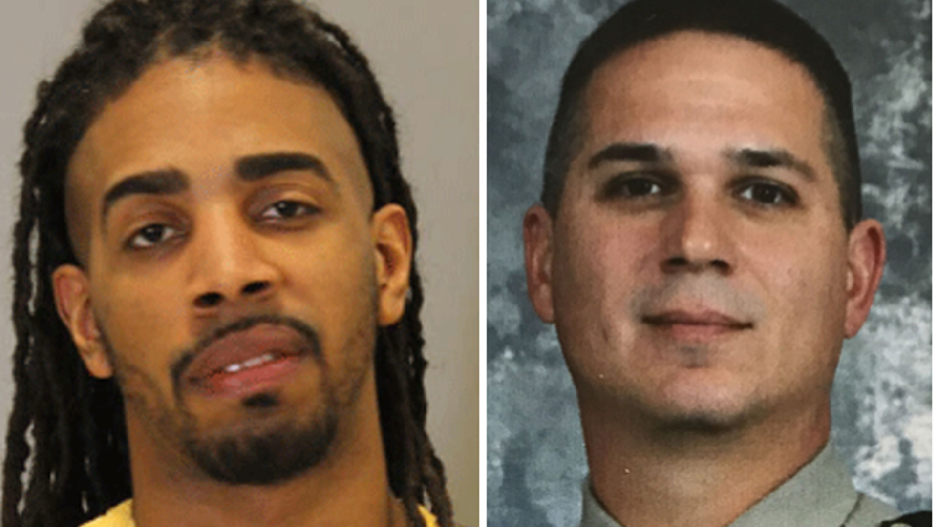 Wesley Correa-Carmenaty, left, and Deputy Mark Burbridge