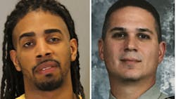 Wesley Correa-Carmenaty, left, and Deputy Mark Burbridge Wesley Correa-Carmenaty, left, and Deputy Mark Burbridge