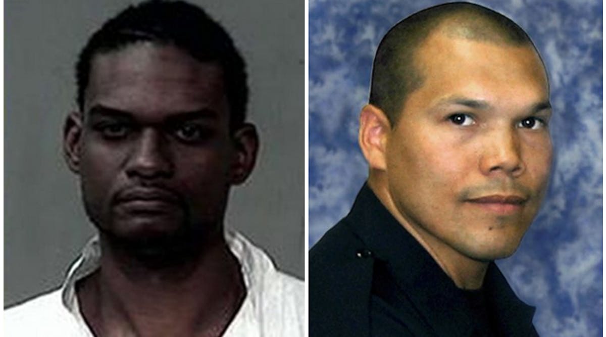 Doarnell Jackson, left, and Detective Carlos Ledesma