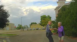 Officer Busts a Move With Lonely 92-Year-Old Woman